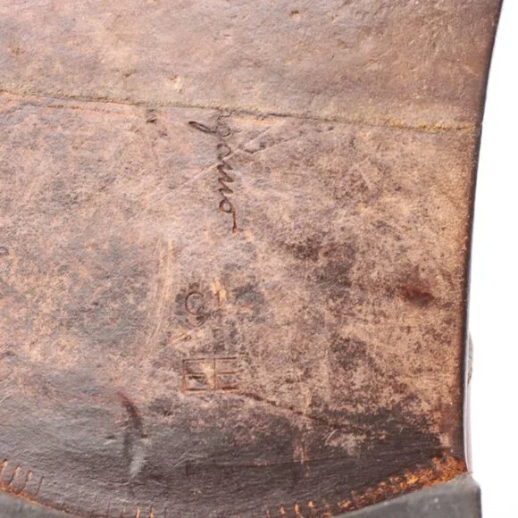 Salvatore Ferragamo Men's Size 9.5 2E Monk Strap Brown Leather Dress Shoes - Picture 10 of 13